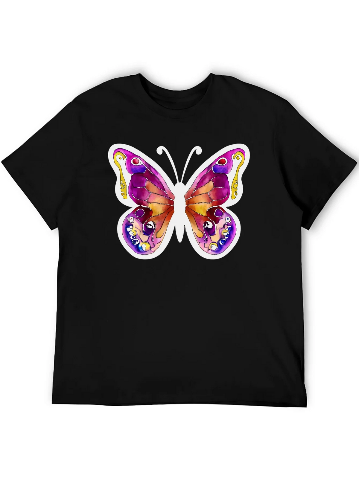Butterfly Watercolor Art T-Shirt product image 2