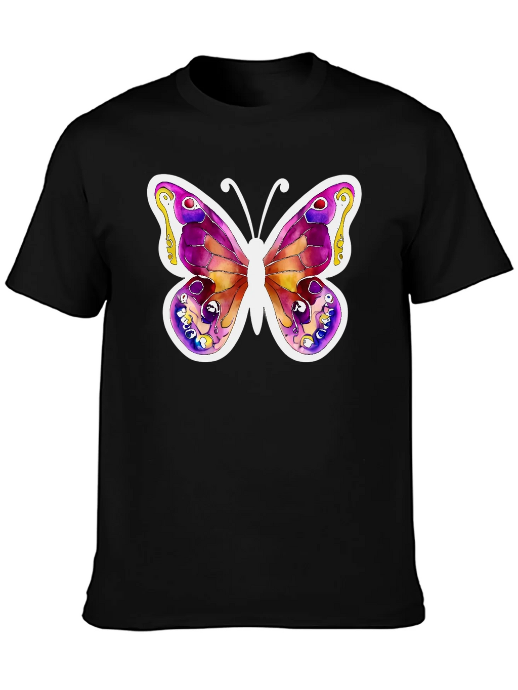 Butterfly Watercolor Art T-Shirt product image 1