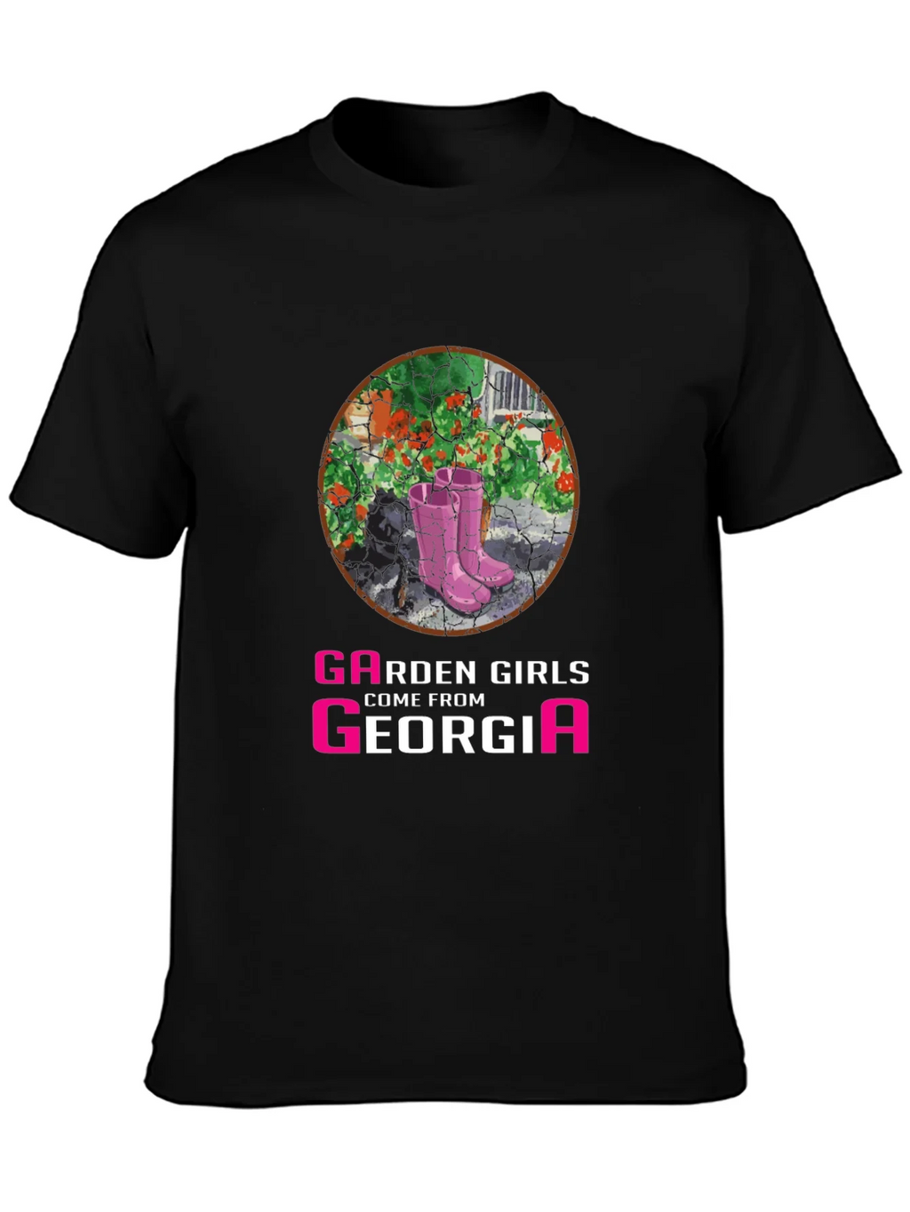 Garden Girls From Georgia T-Shirt - Pink Boots Design product image 3