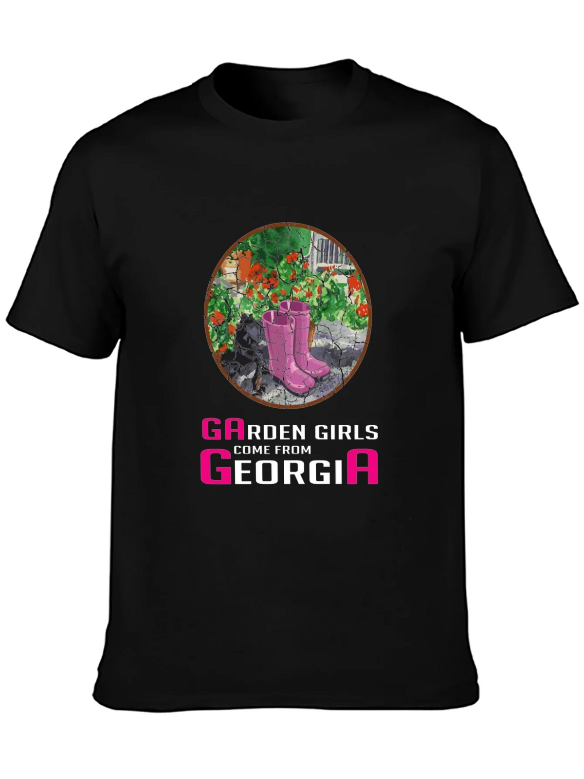 Garden Girls From Georgia T-Shirt - Pink Boots Design product image 3