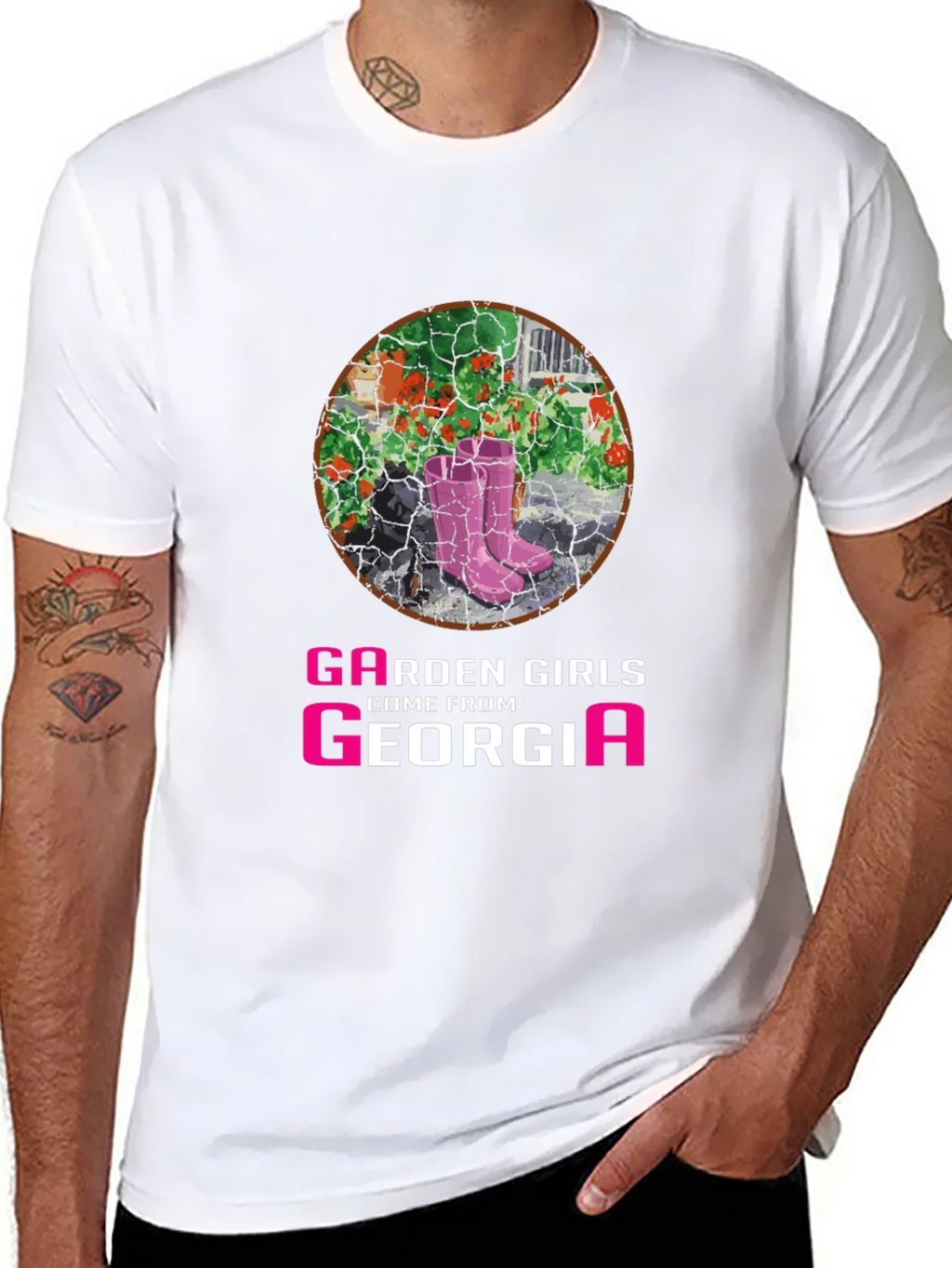 Garden Girls From Georgia T-Shirt - Pink Boots Design product image 7