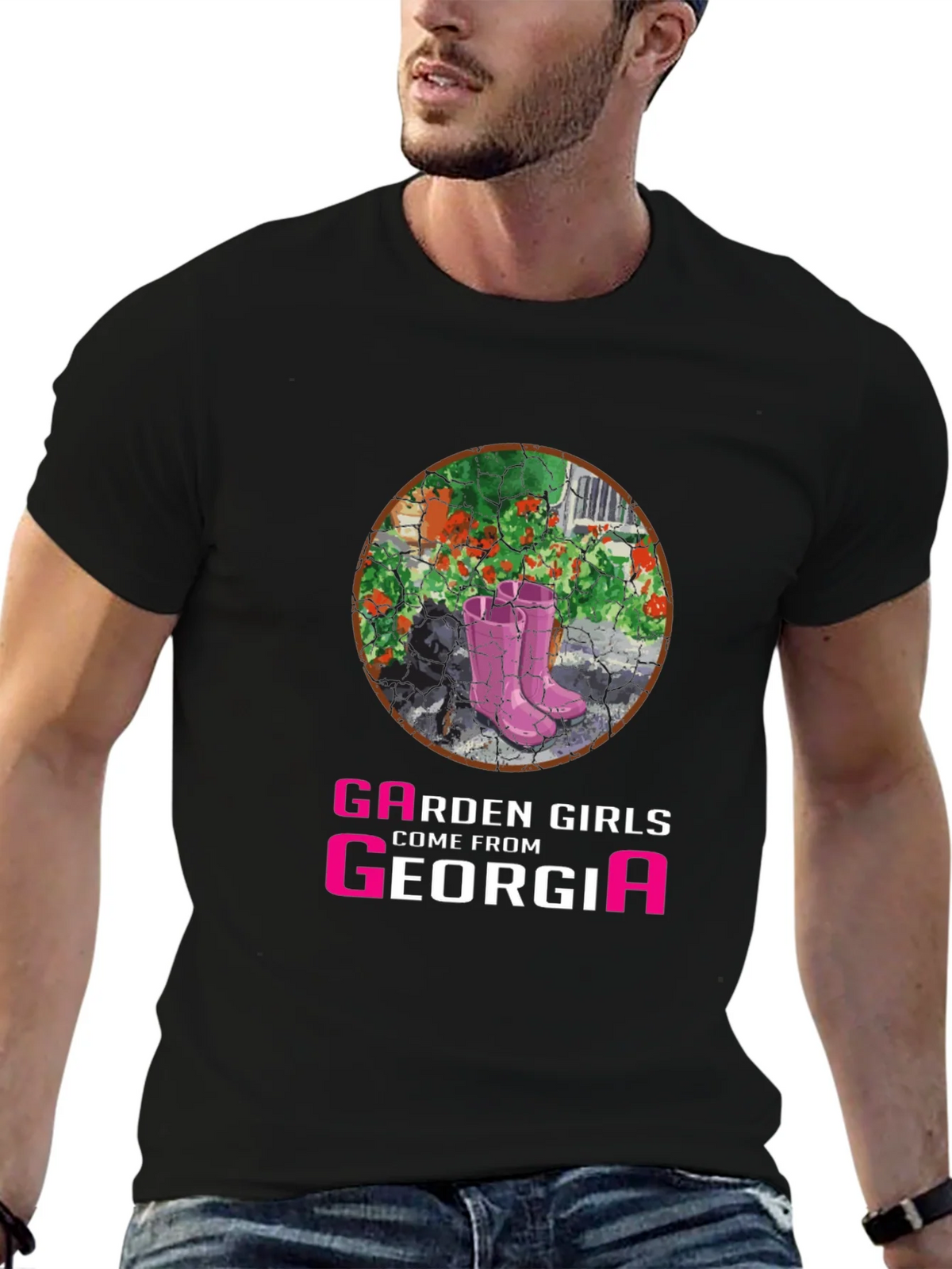 Garden Girls From Georgia T-Shirt - Pink Boots Design product image 6