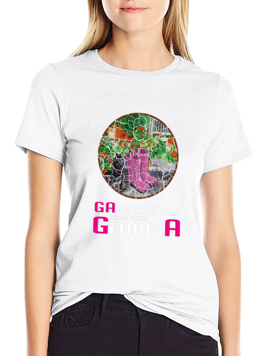 Garden Girls From Georgia T-Shirt - Pink Boots Design product image 8