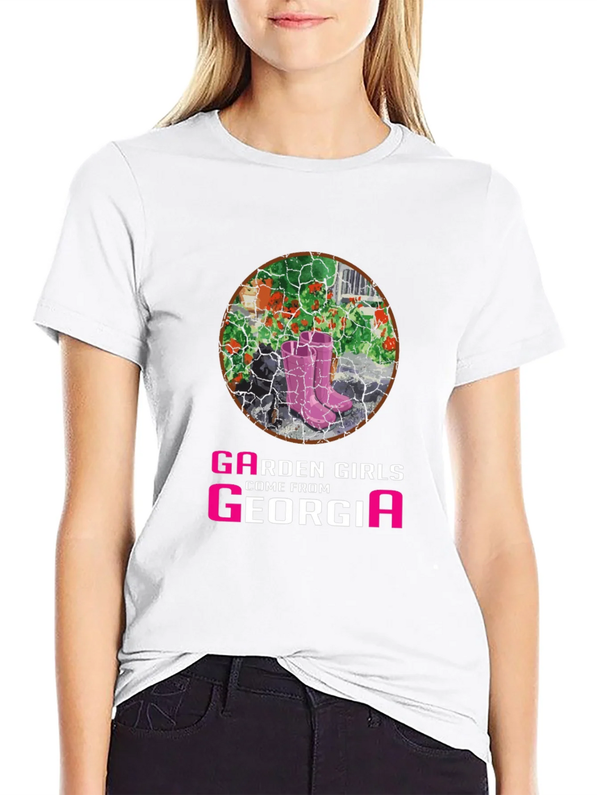 Garden Girls From Georgia T-Shirt - Pink Boots Design product image 8