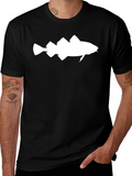 Mens Black Fish Graphic Tee product image 1