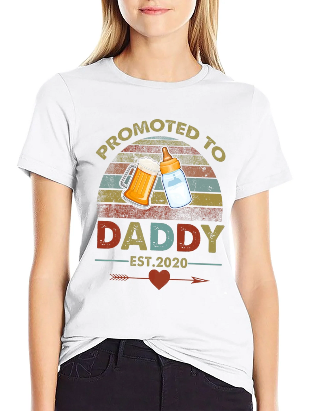 Promoted to Daddy Est. 2020 T-Shirt product image 8
