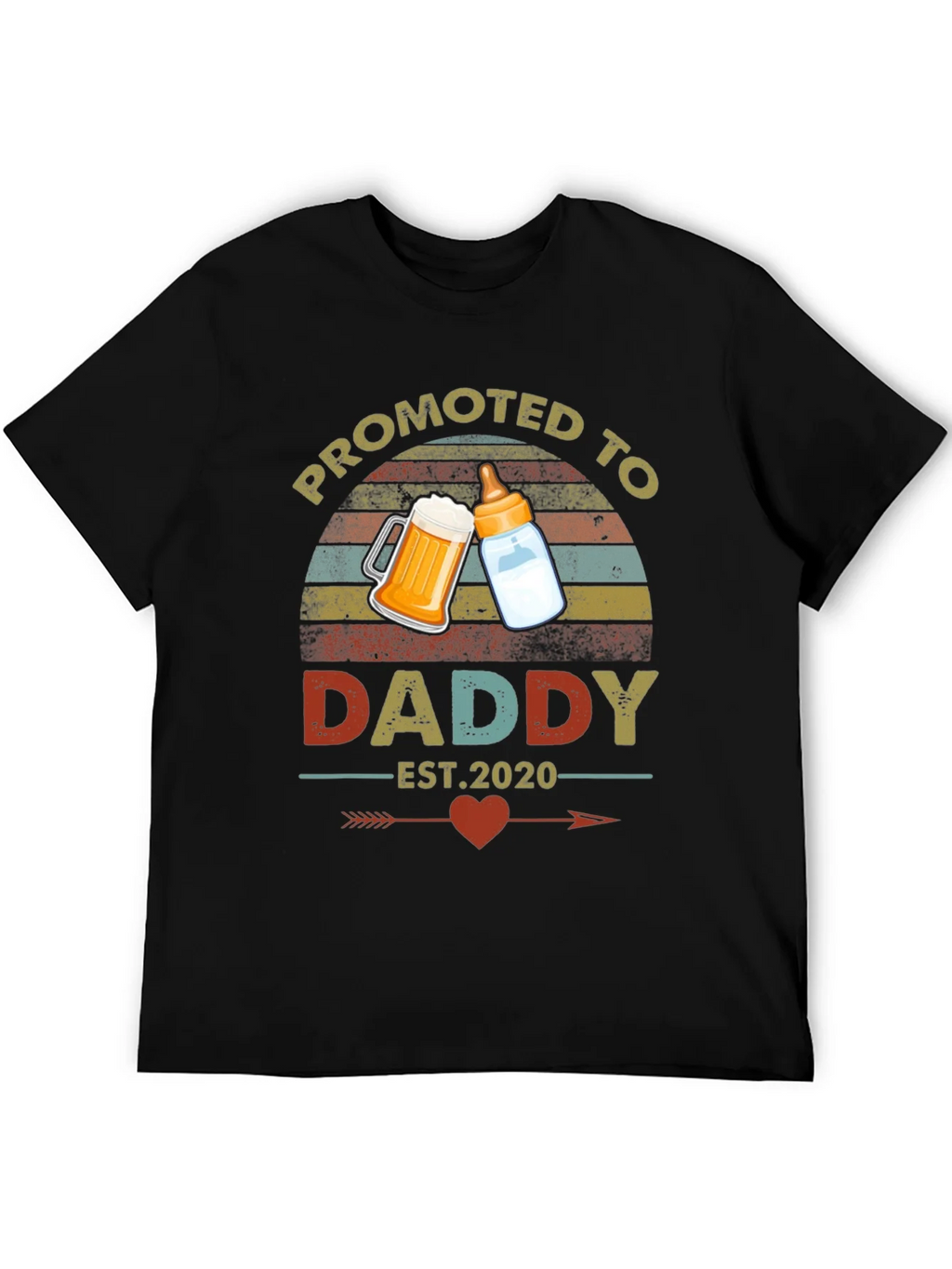 Promoted to Daddy Est. 2020 T-Shirt product image 5