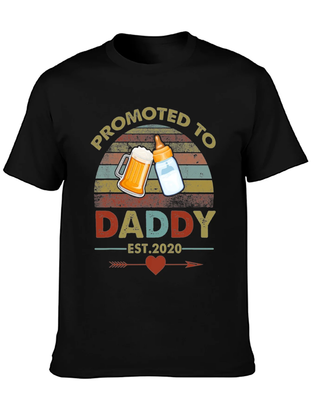 Promoted to Daddy Est. 2020 T-Shirt product image 3