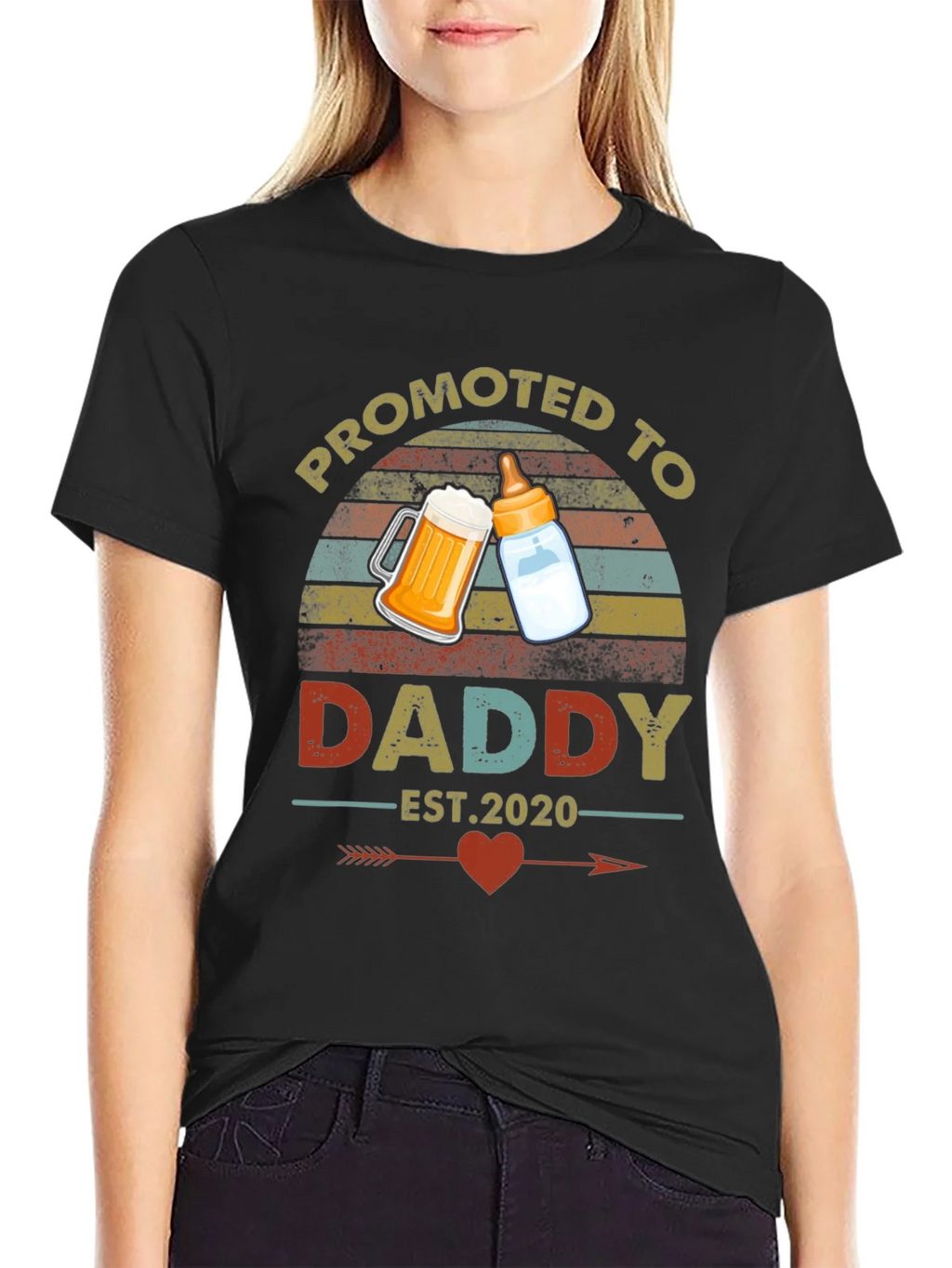 Promoted to Daddy Est. 2020 T-Shirt product image 2