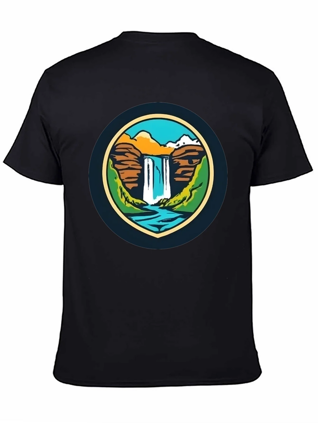 Nature Falls Graphic Tee - Soft Black T-Shirt product image 4