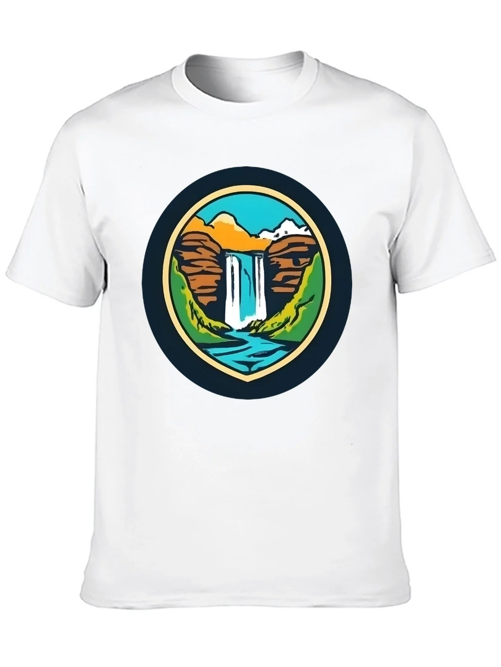 Nature Falls Graphic Tee - Soft Black T-Shirt product image 9