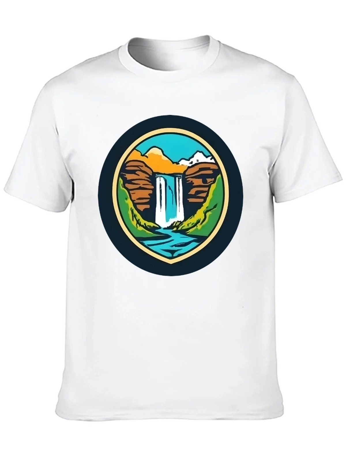 Nature Falls Graphic Tee - Soft Black T-Shirt product image 9