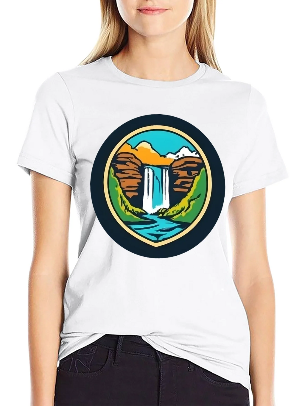 Nature Falls Graphic Tee - Soft Black T-Shirt product image 8