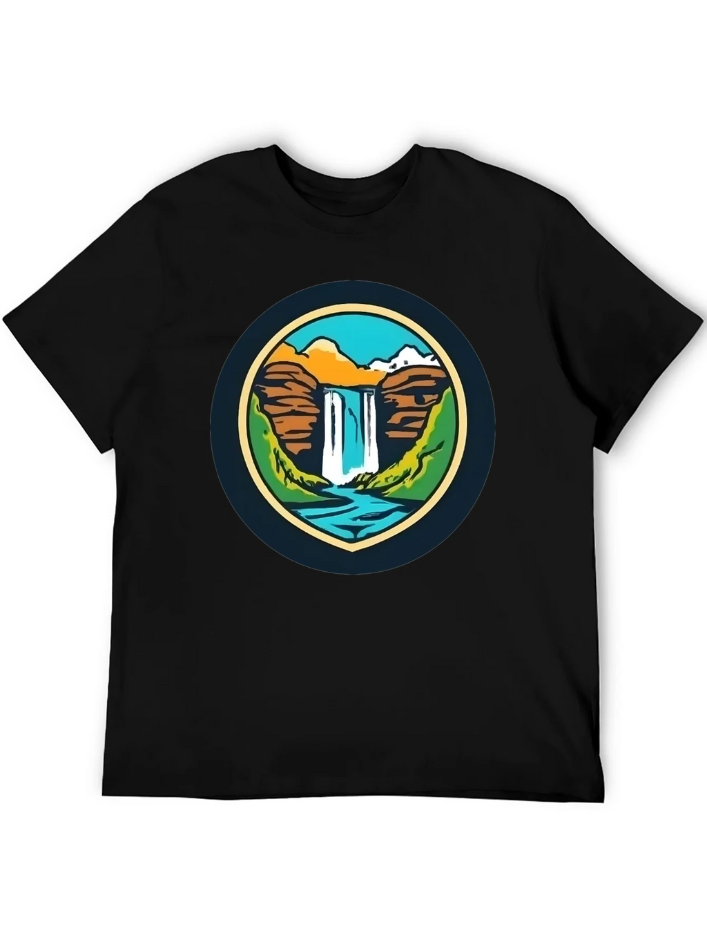 Nature Falls Graphic Tee - Soft Black T-Shirt product image 5