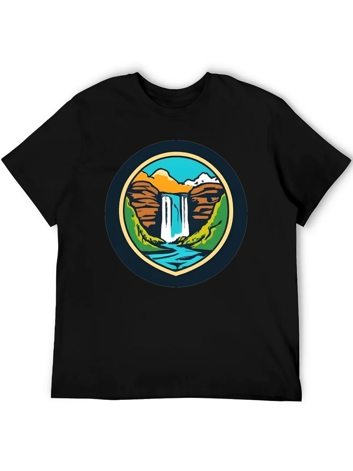 Nature Falls Graphic Tee - Soft Black T-Shirt product image 5