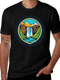Nature Falls Graphic Tee - Soft Black T-Shirt product image 1