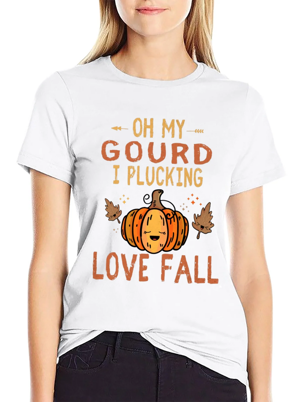 Oh My Gourd I Plucking Love Fall T-Shirt product image 8
