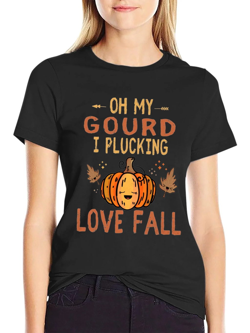 Oh My Gourd I Plucking Love Fall T-Shirt product image 2