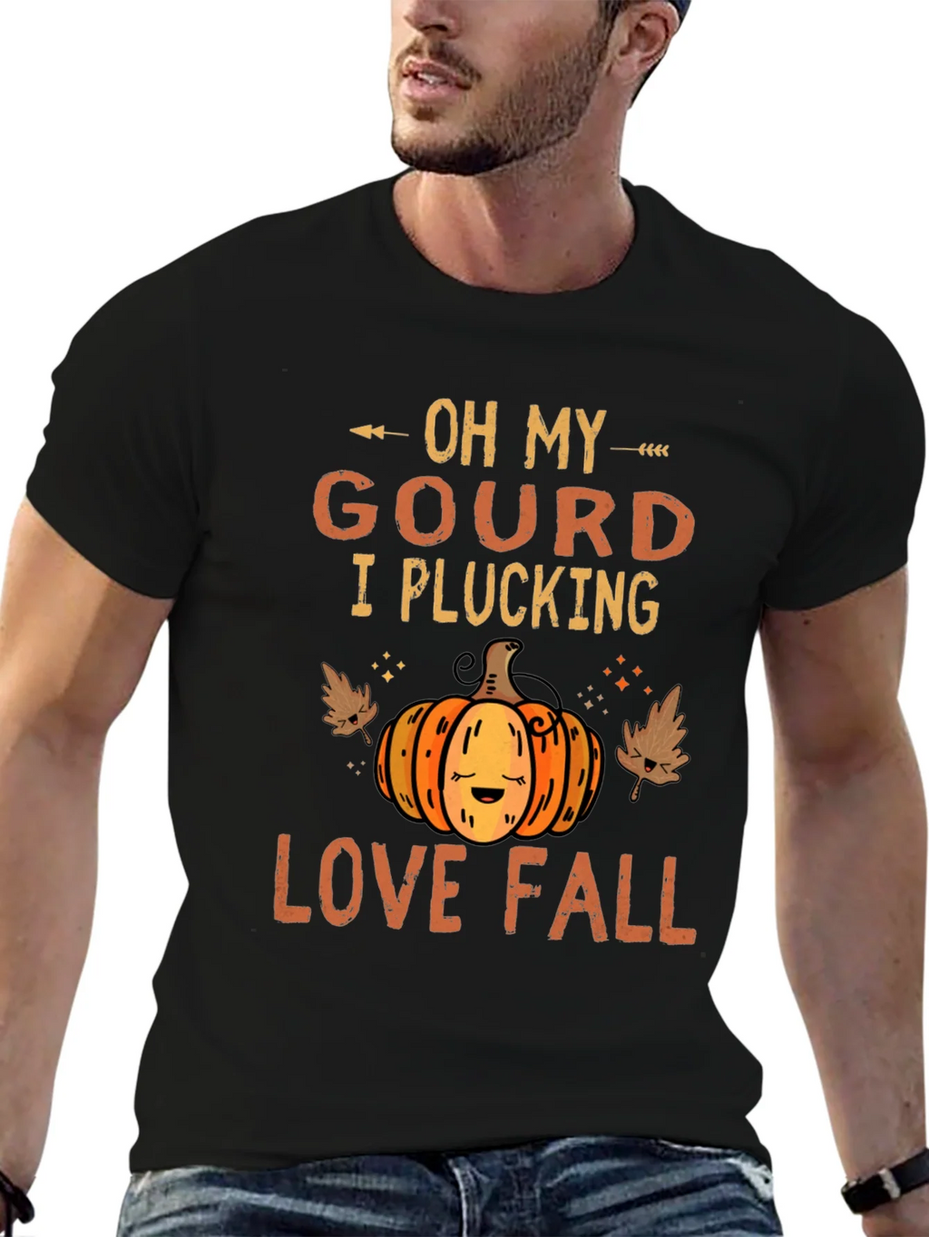 Oh My Gourd I Plucking Love Fall T-Shirt product image 6