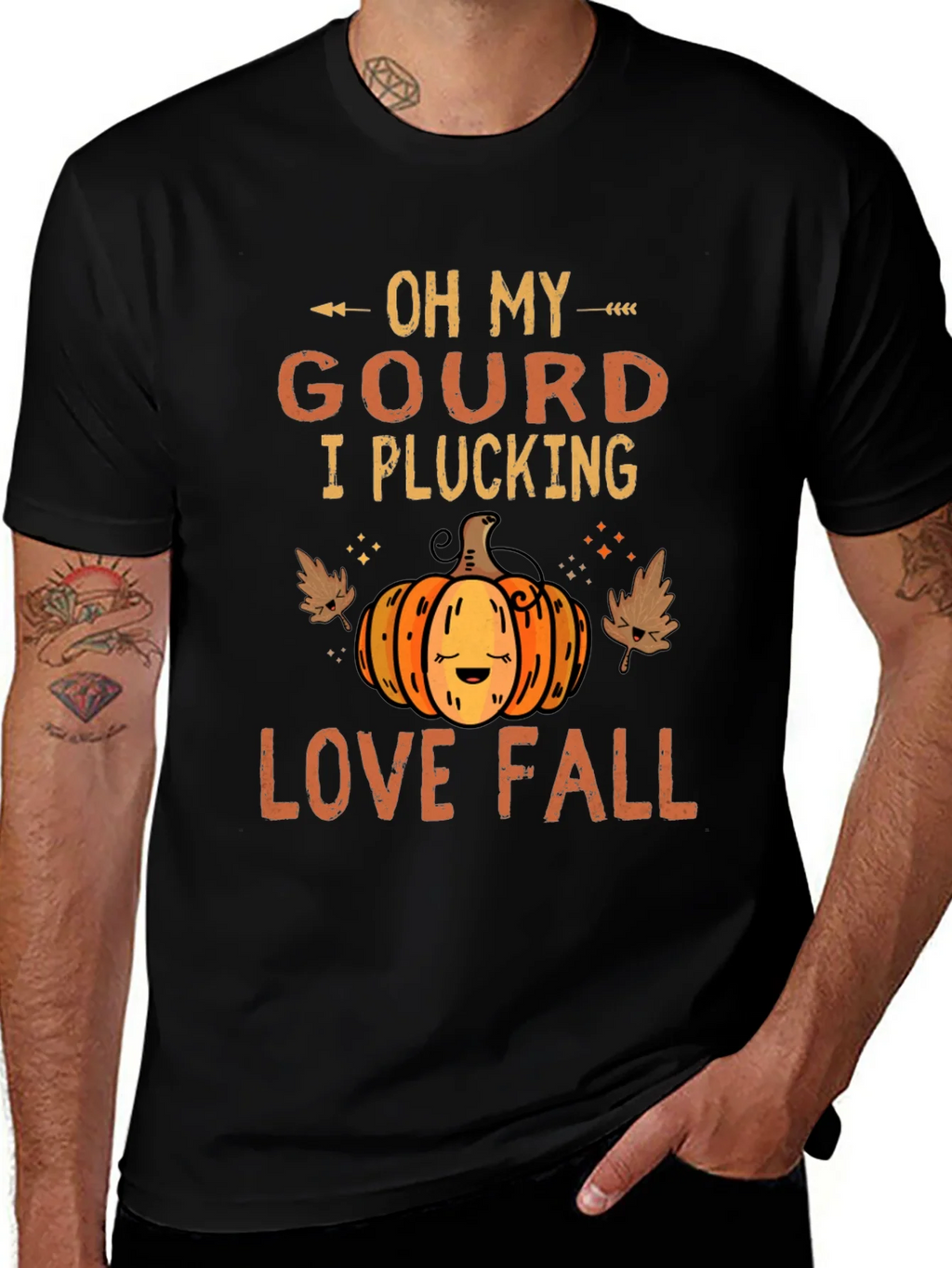Oh My Gourd I Plucking Love Fall T-Shirt product image 1