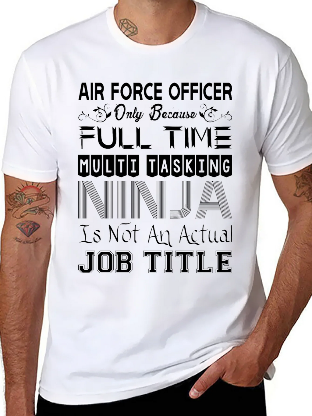 Air Force Officer Ninja T-Shirt product image 7