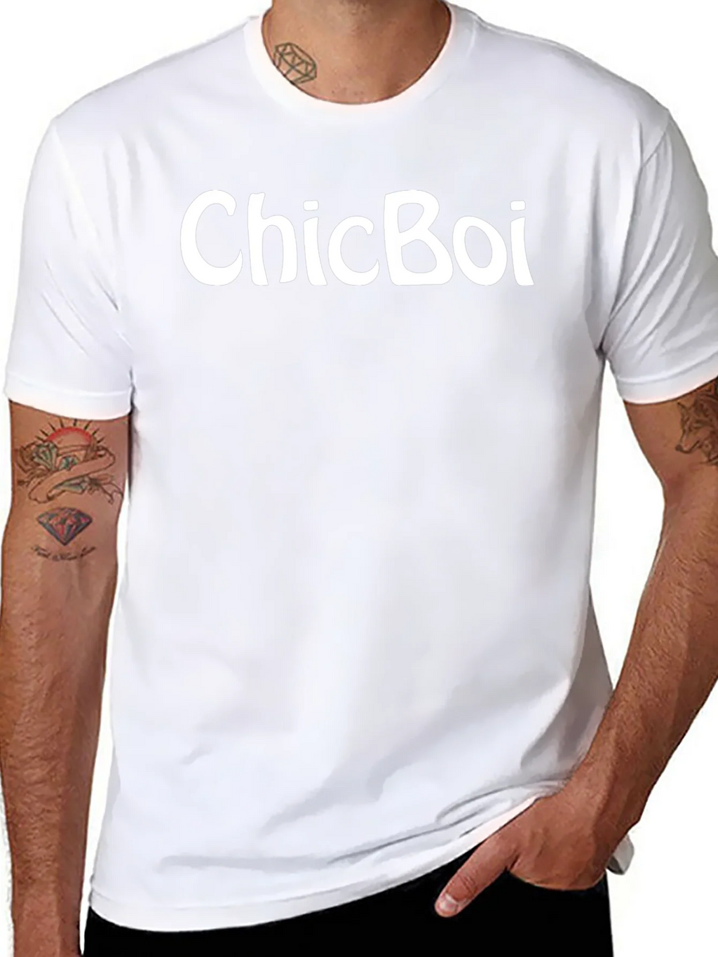 ChicBoi Black T-Shirt - Stylish Casual Wear product image 2