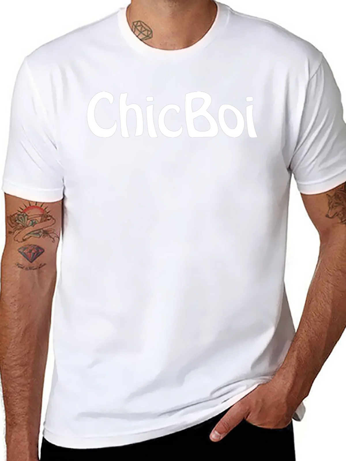 ChicBoi Black T-Shirt - Stylish Casual Wear product image 2