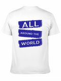 All Around The World Graphic Tee - Black Cotton Blend product image 1