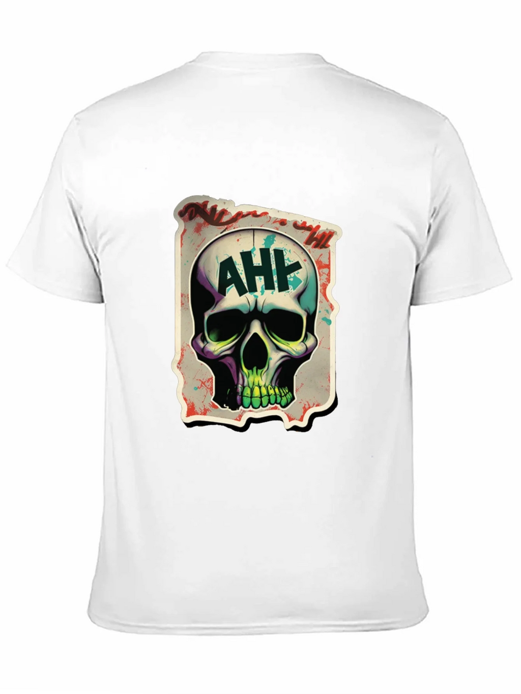 Edgy AH! Skull Graphic Tee product image 10