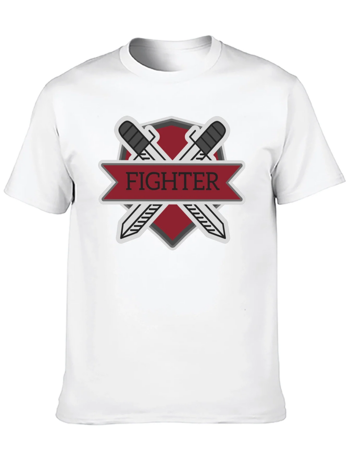 Fighter Sword Emblem Black T-Shirt product image 3