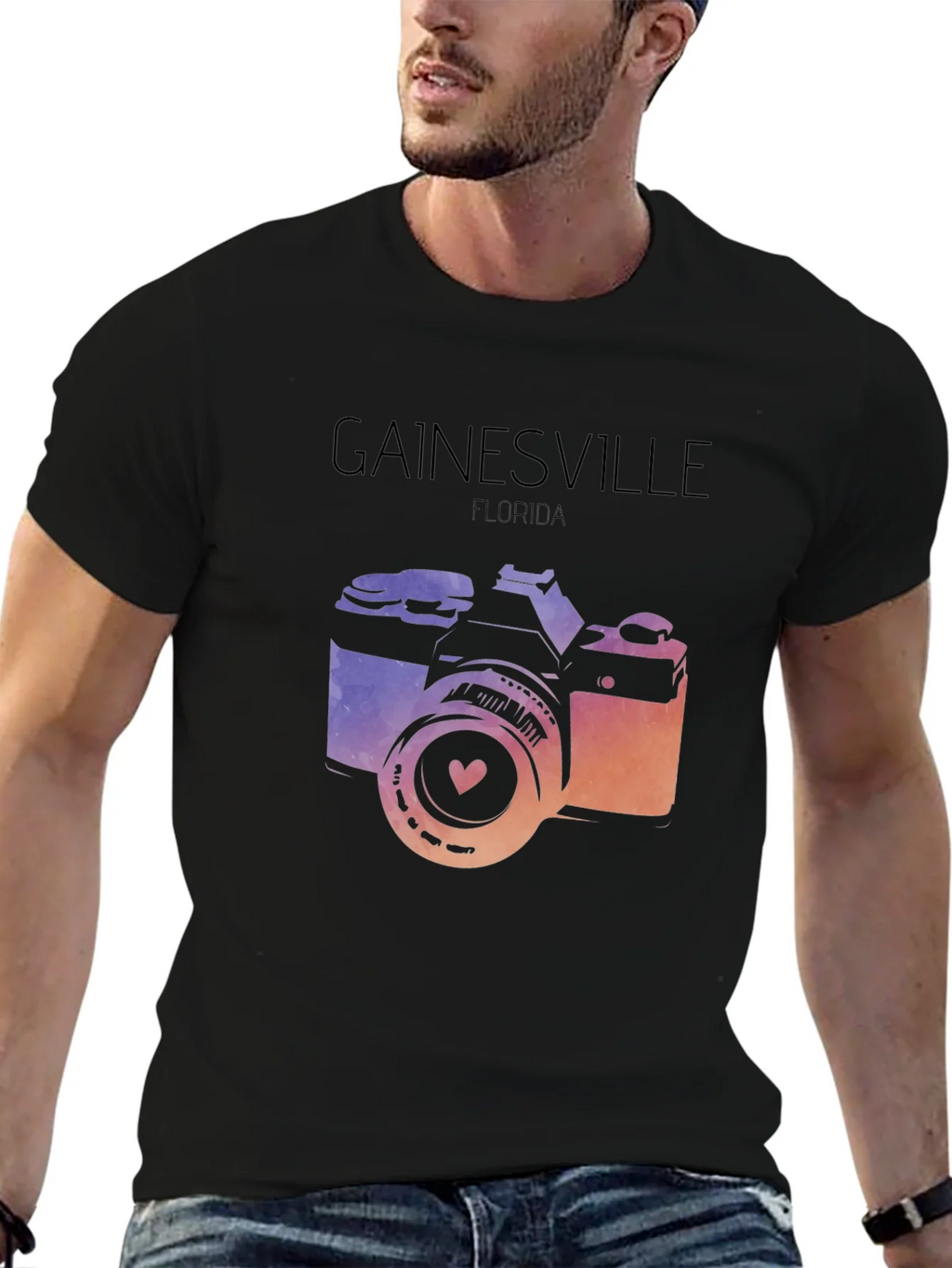Gainesville Florida Camera Graphic Tee product image 1