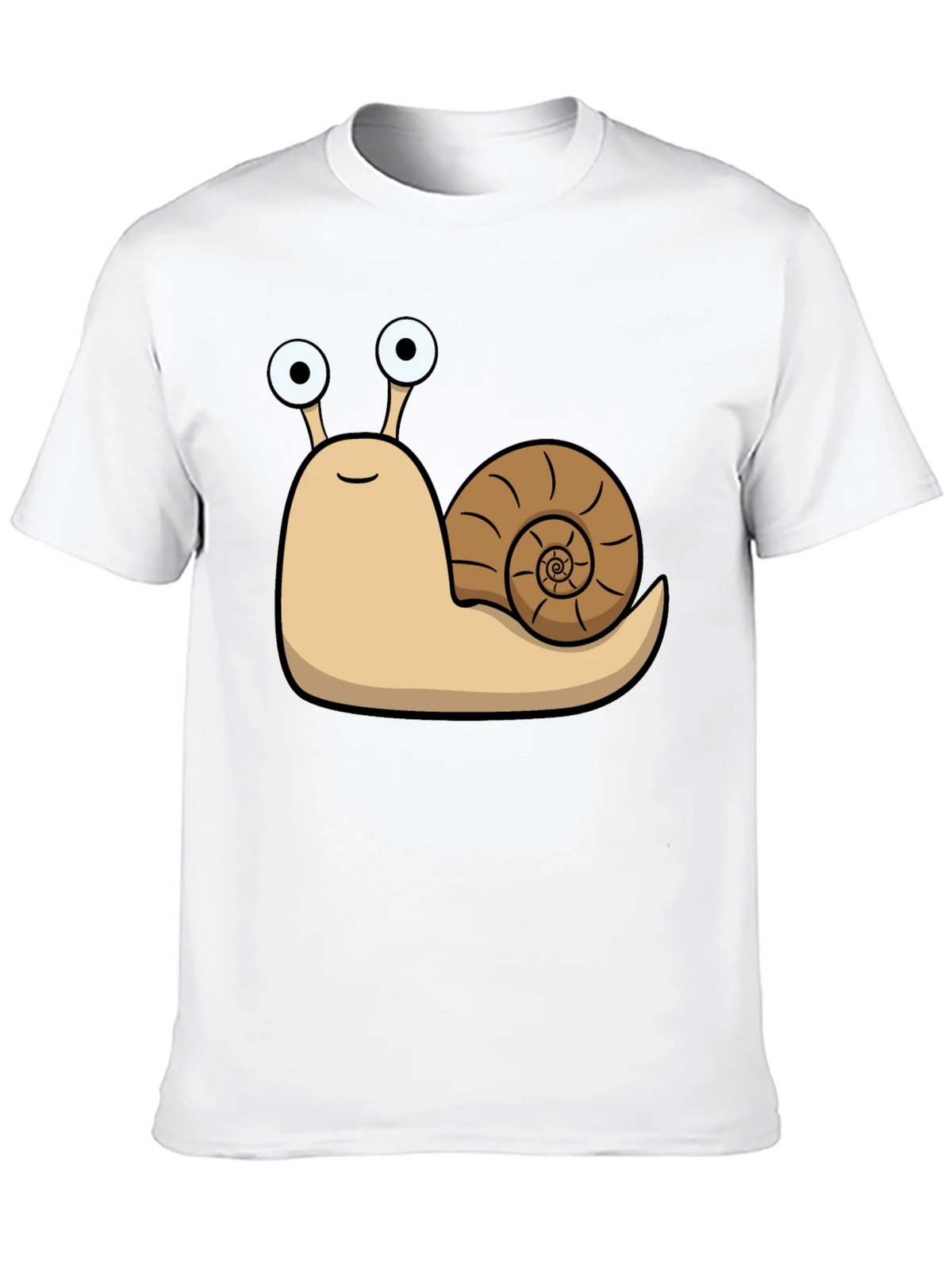 Cartoon Snail Graphic Black T-Shirt product image 9