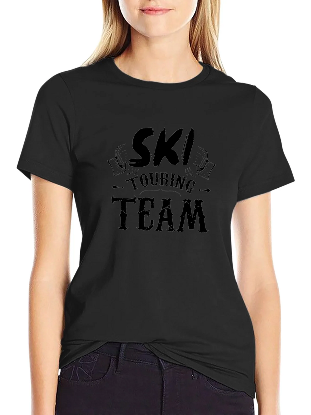 Ski Touring Team Black Graphic Tee product image 2