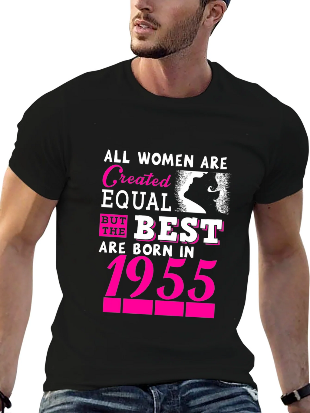 Women Born in 1955 T-Shirt - Birthday Gift product image 1