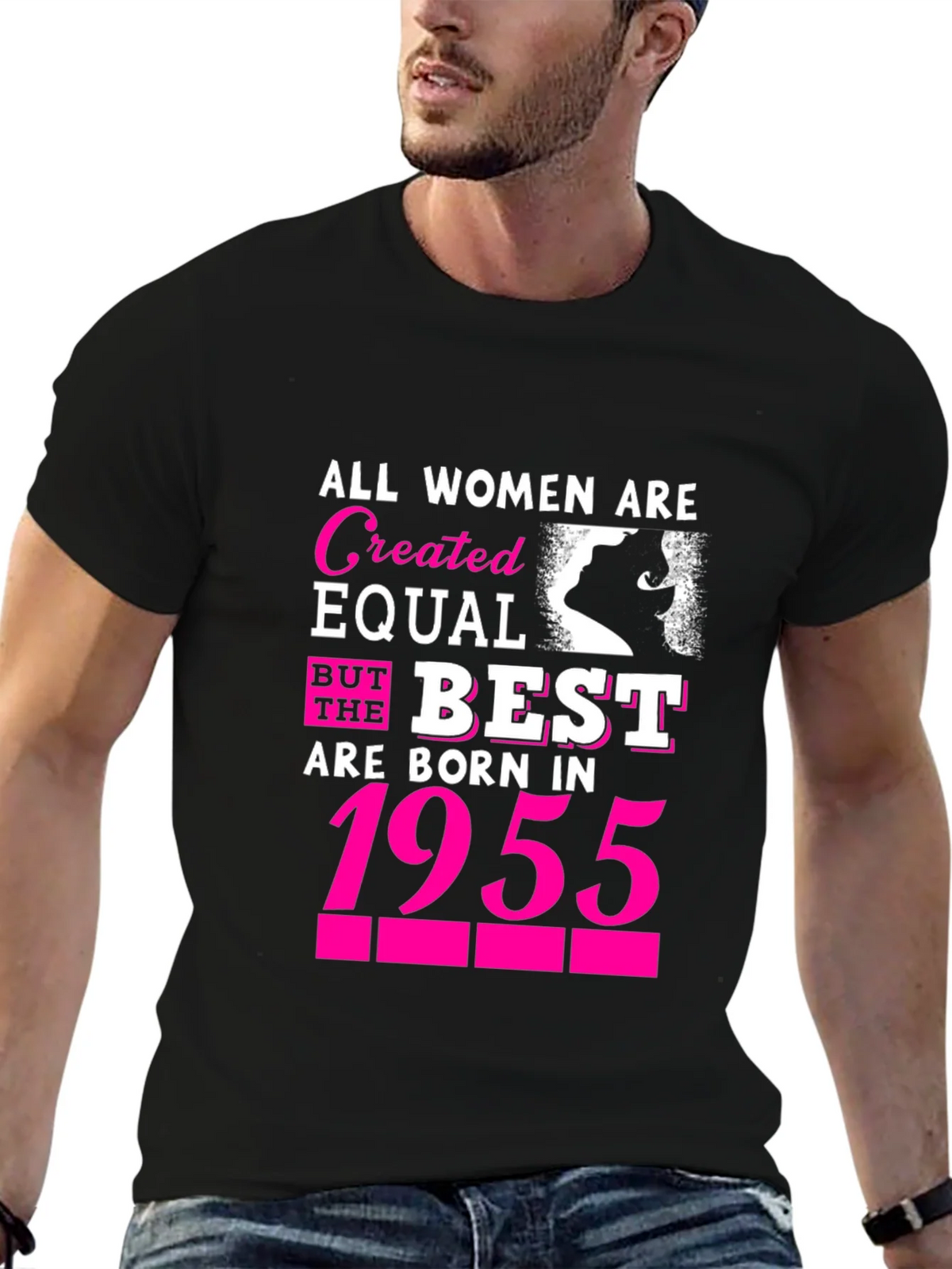 Women Born in 1955 T-Shirt - Birthday Gift product image 1