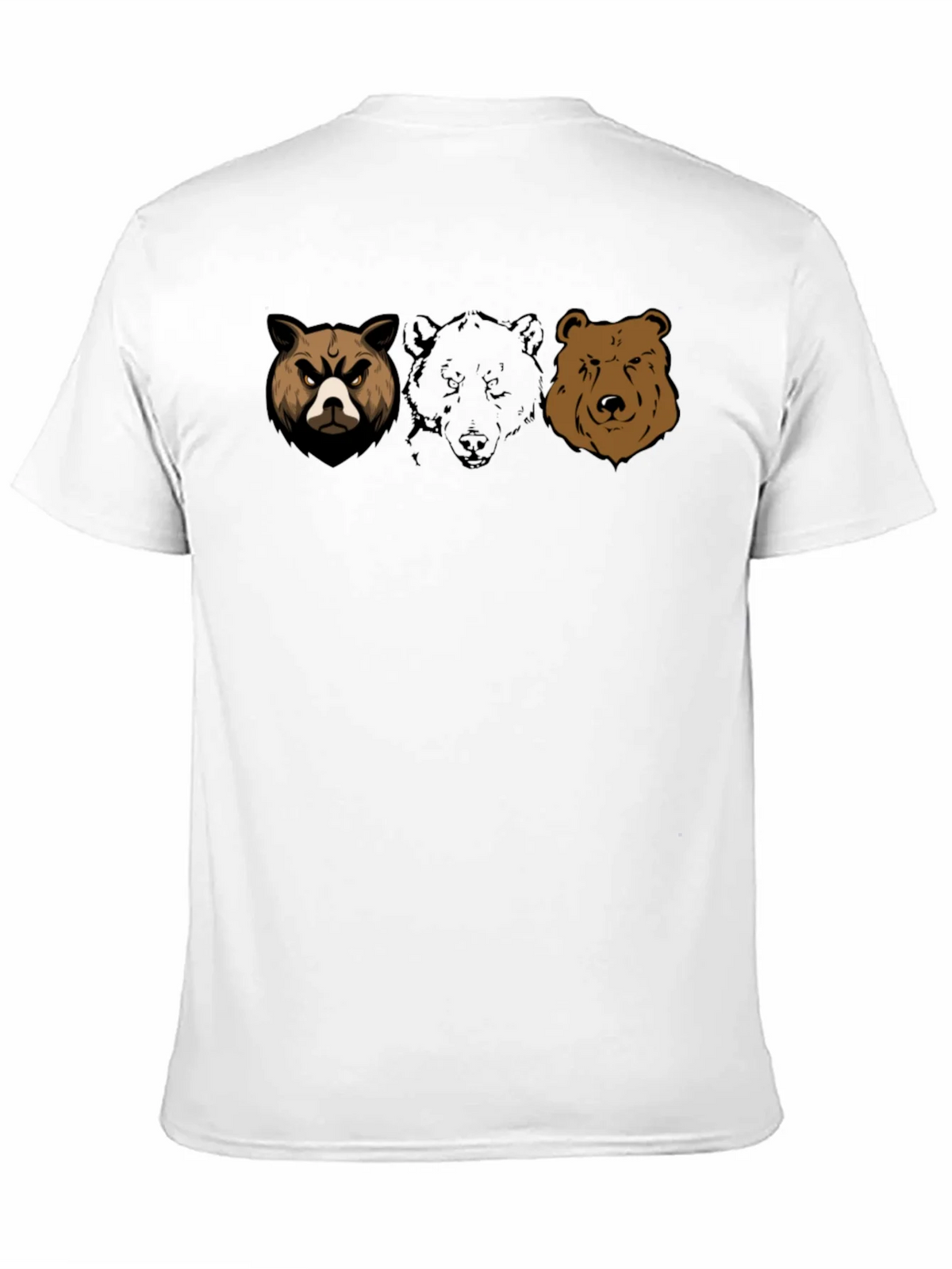 Bear Trio Graphic T-Shirt - Black Cotton Tee product image 10
