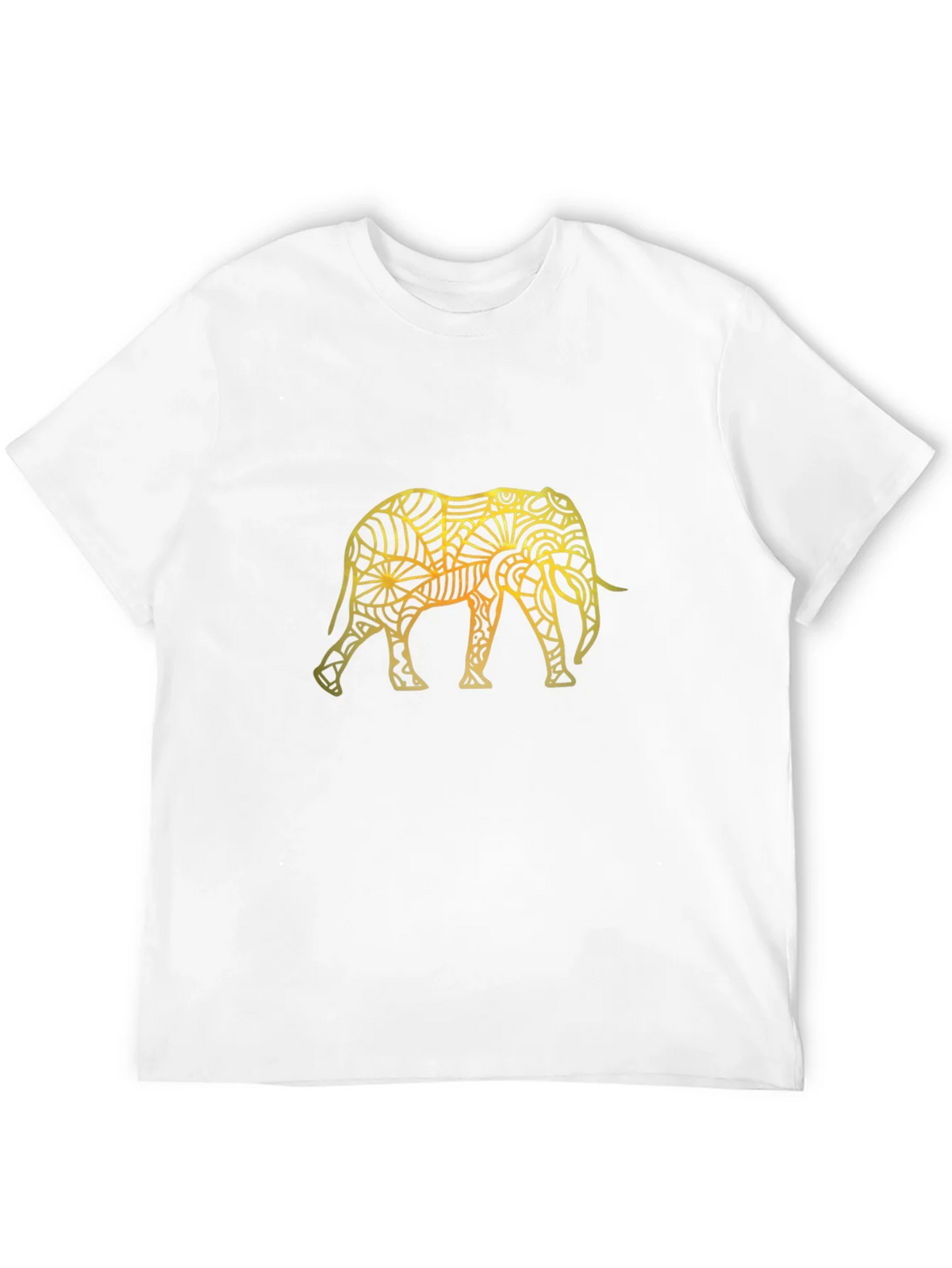 Elephant Mandala Graphic T-Shirt - Black product image 3