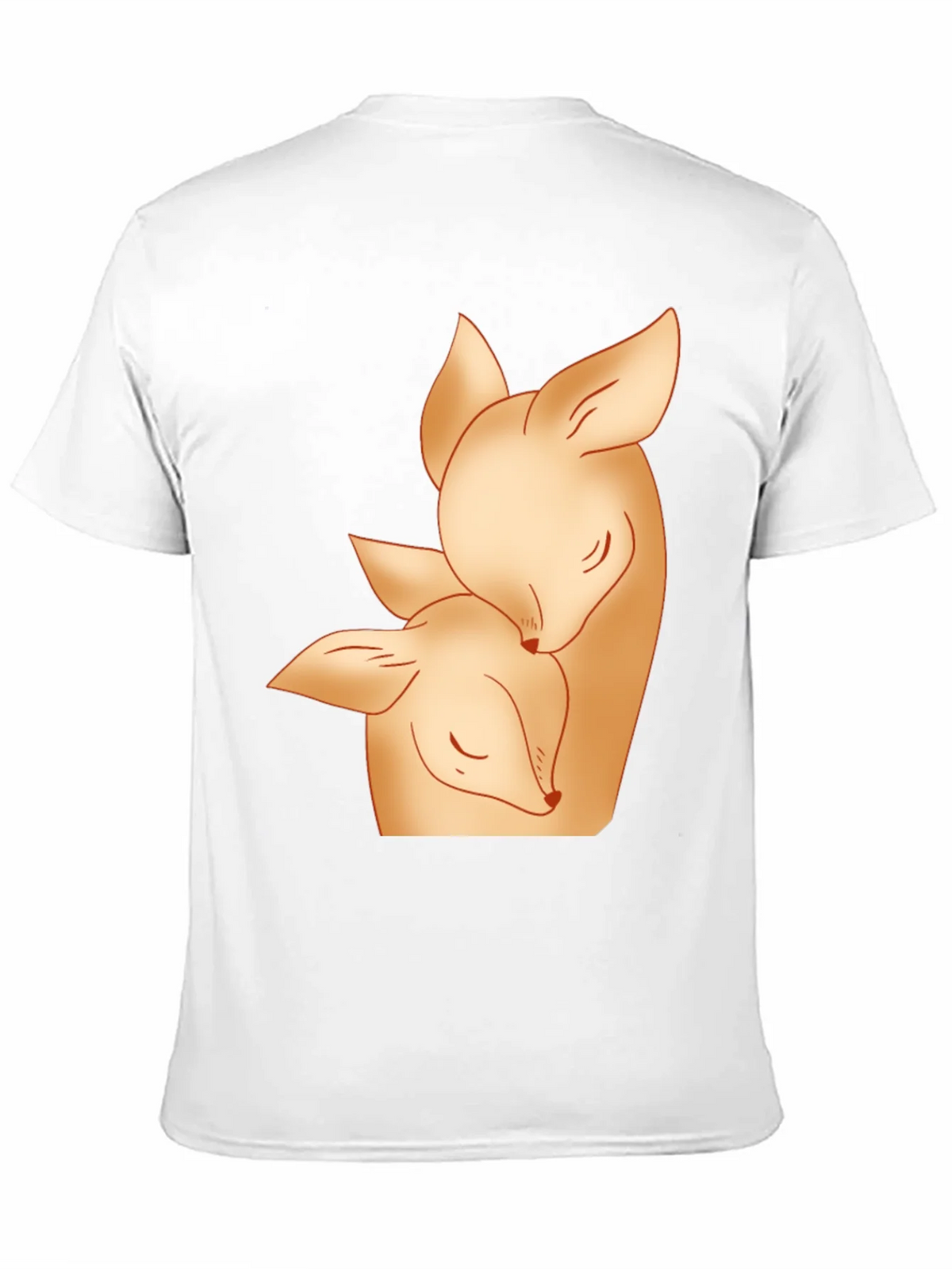Deer Mom and Fawn Black Graphic Tee product image 10
