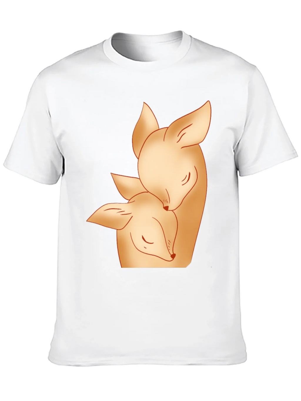 Deer Mom and Fawn Black Graphic Tee product image 9