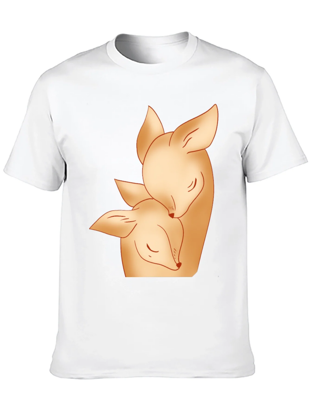Deer Mom and Fawn Black Graphic Tee product image 9