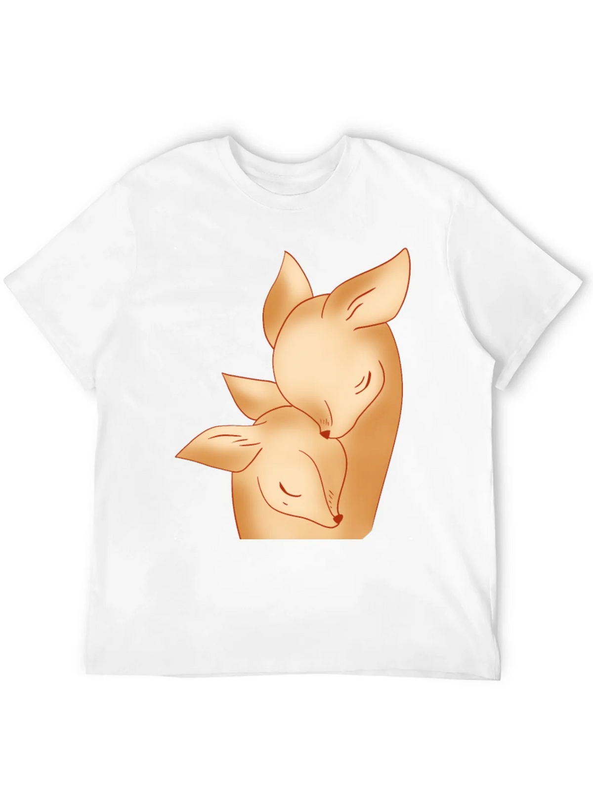 Deer Mom and Fawn Black Graphic Tee product image 11