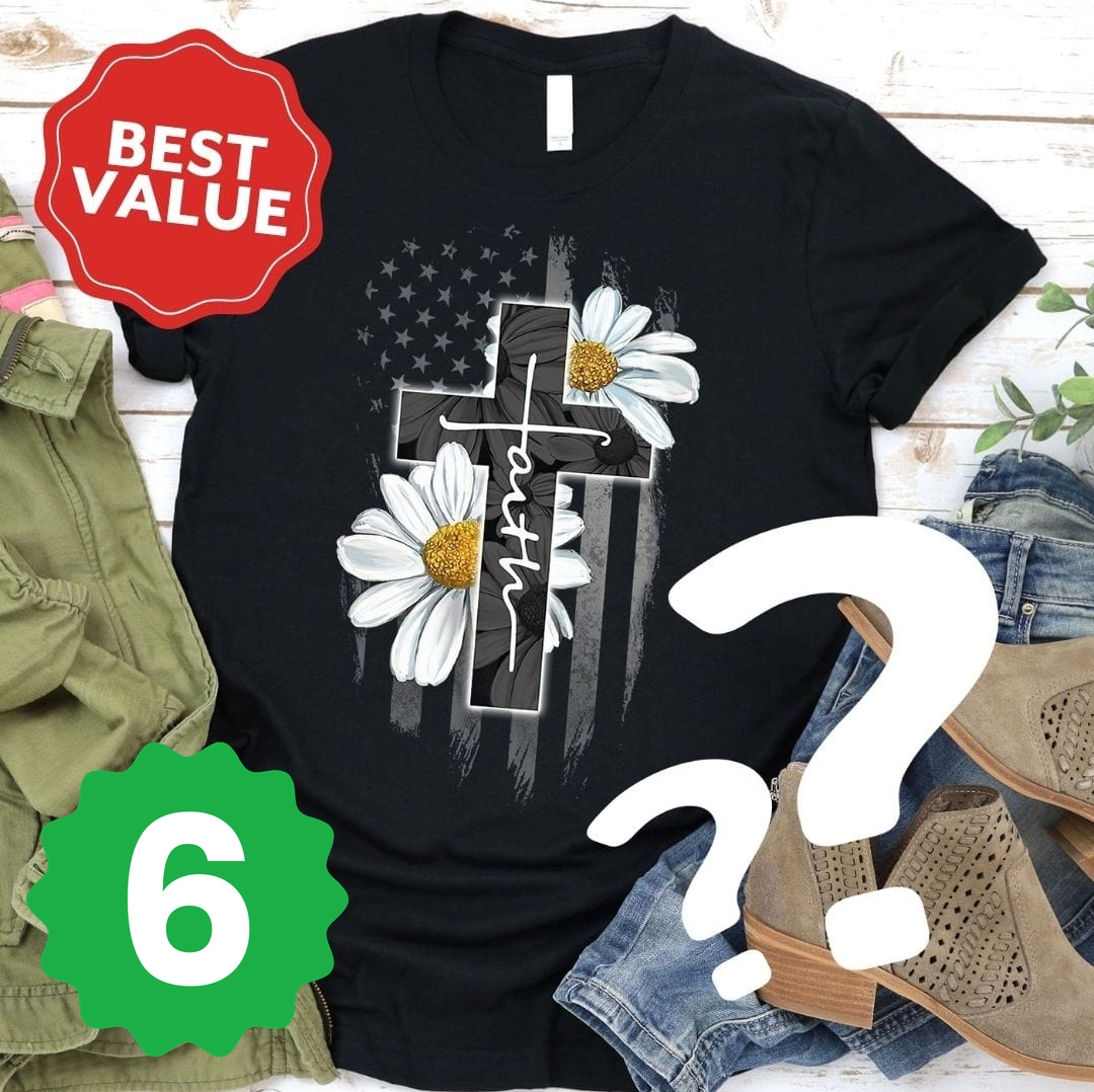 6 Pack Short Sleeve Mystery Tees (color and design selected at random) 2026