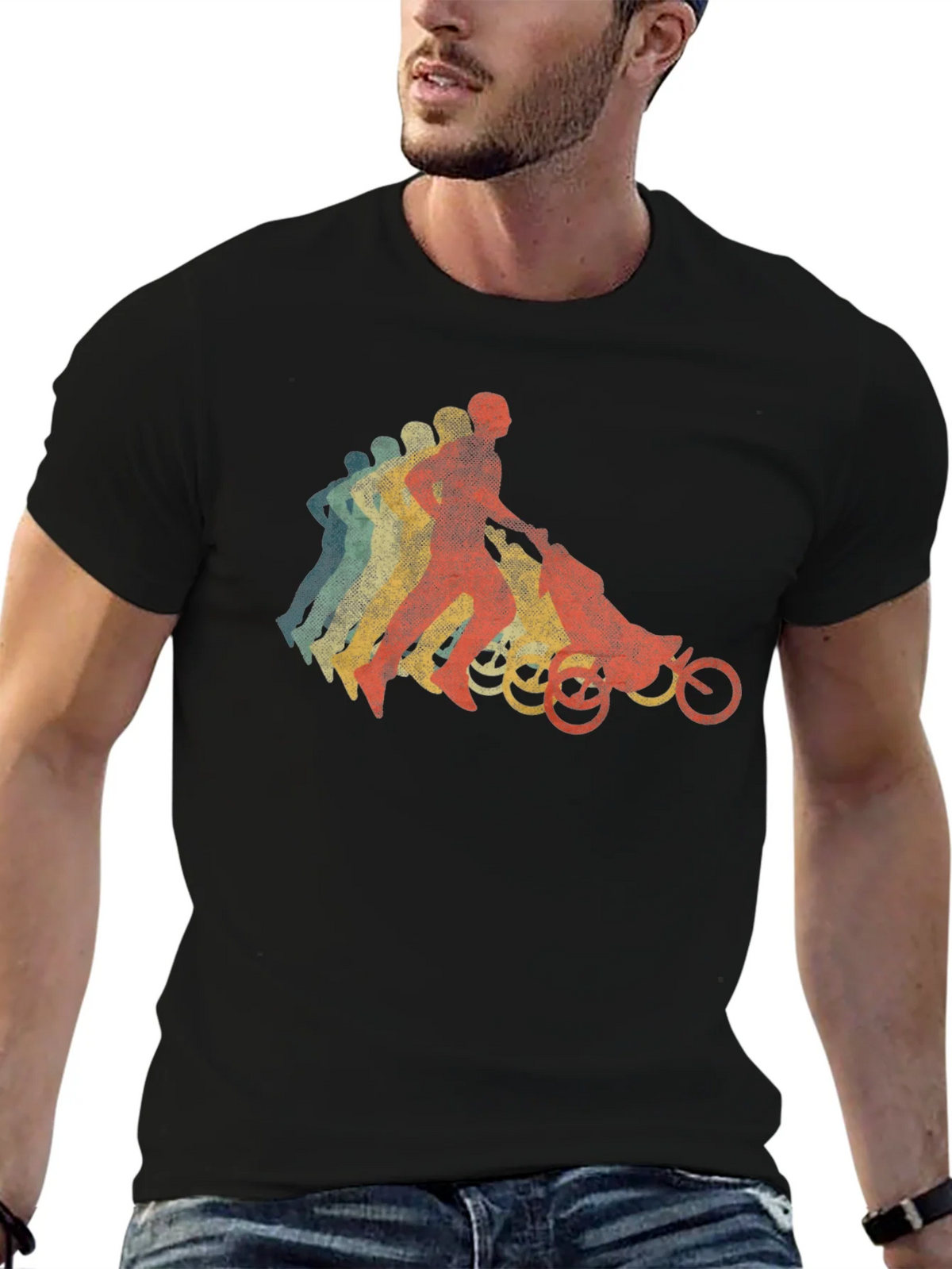 Retro Style Jogger Stroller T-Shirt product image 3