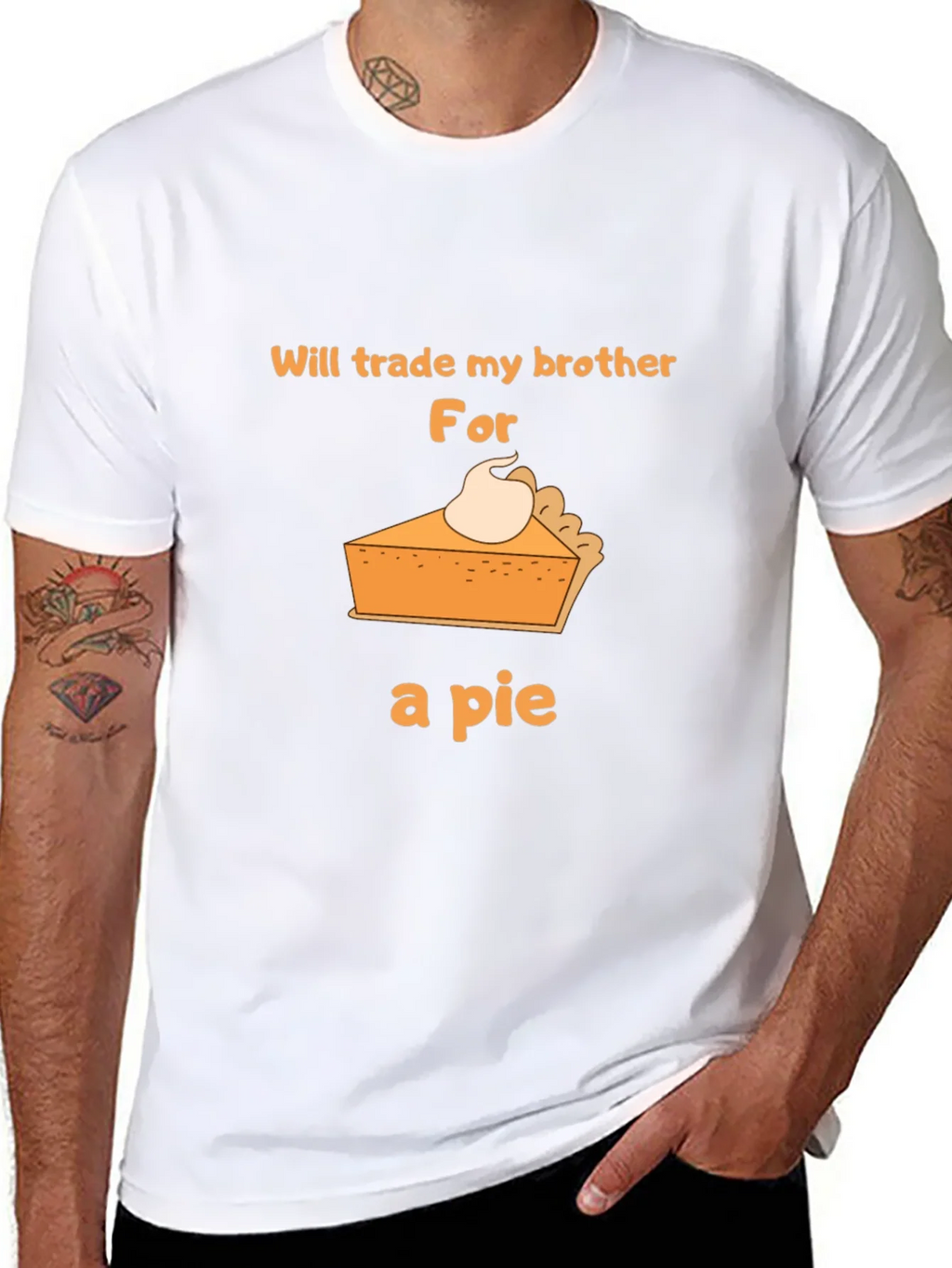 Funny Pie T-Shirt - Trade My Brother! product image 2