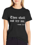 Thou Shalt Not Try Me T-Shirt - Mood 24/7 Graphic Tee product image 1