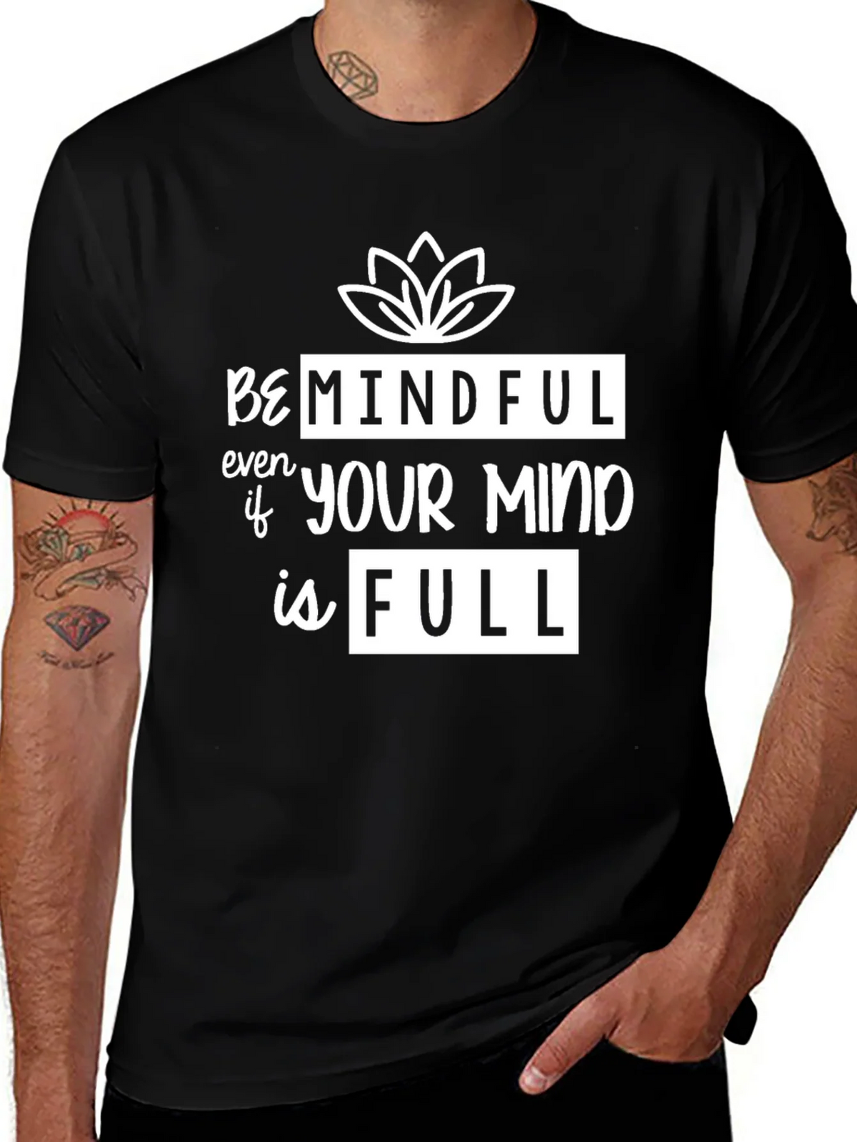 Mindful Graphic Tee - Lotus Design product image 1