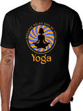 Yoga Meditation T-Shirt - Breathe Relax Be Still product image 1