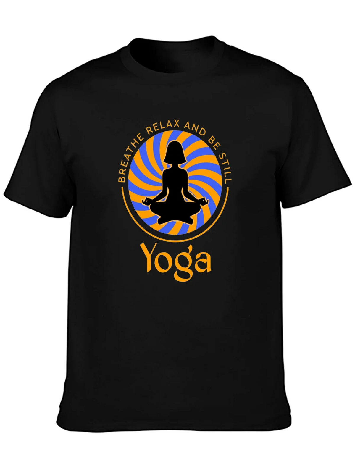 Yoga Meditation T-Shirt - Breathe Relax Be Still product image 3