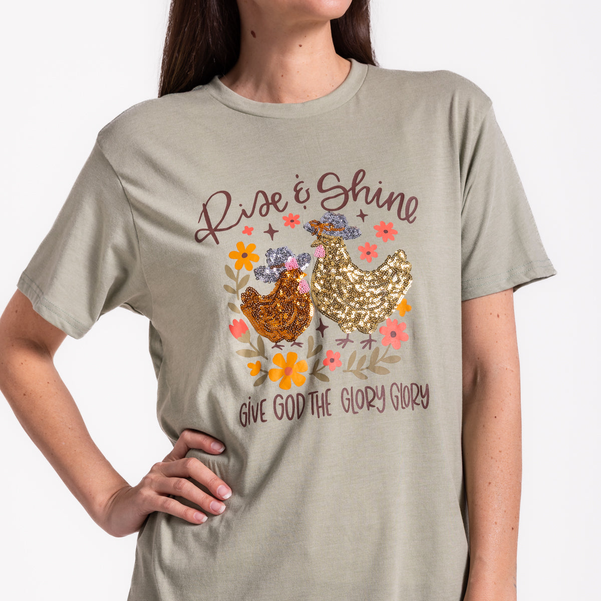 Embellished Rise and Shine Sequin Tee product image 3