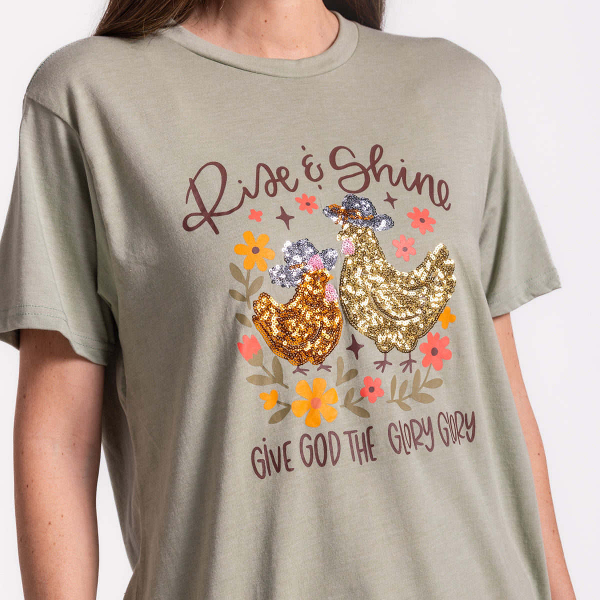 Embellished Rise and Shine Sequin Tee product image 4